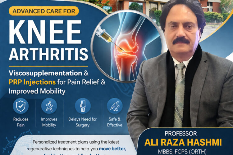 Viscosupplementation & PRP Injections in Knee Thritis - dr ali raza hashmi national hospital dha lahore pakistan